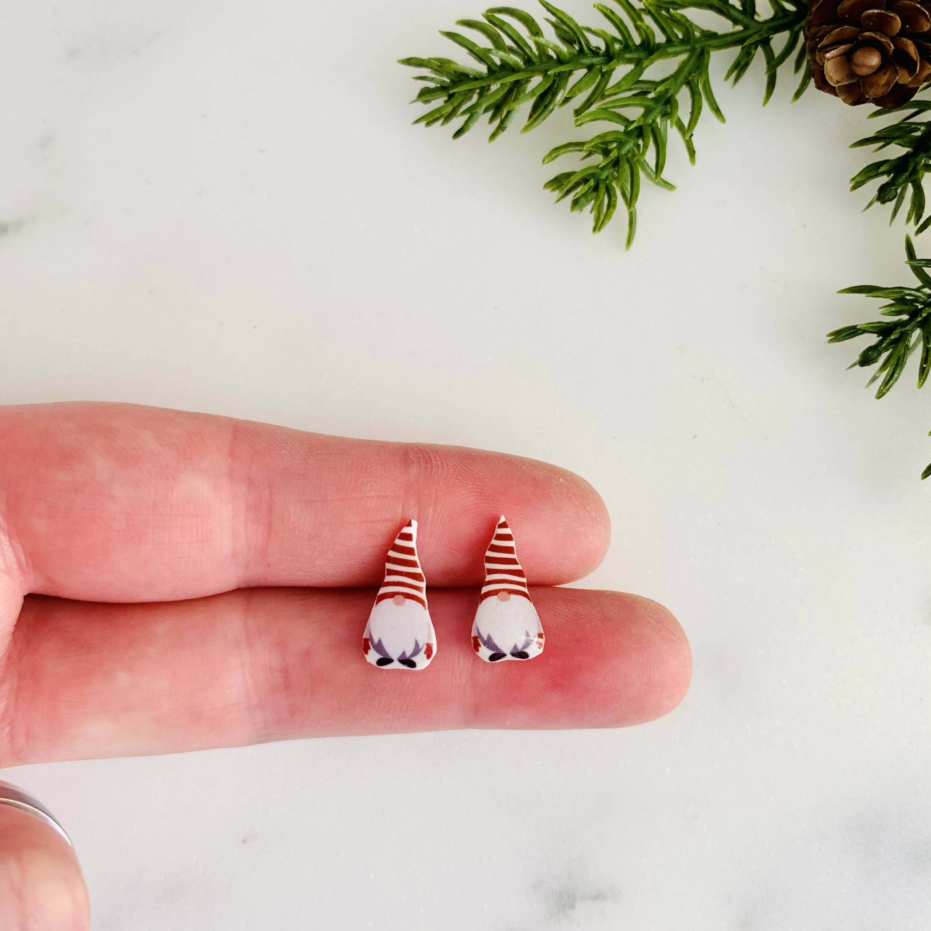 Stripy Gonk Stud Earrings