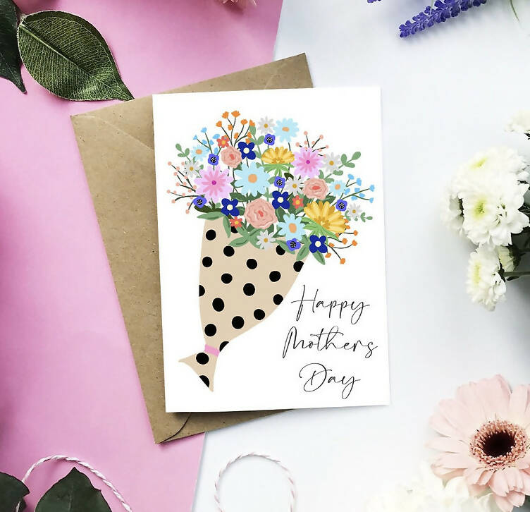 Floral Happy Mothers Day card