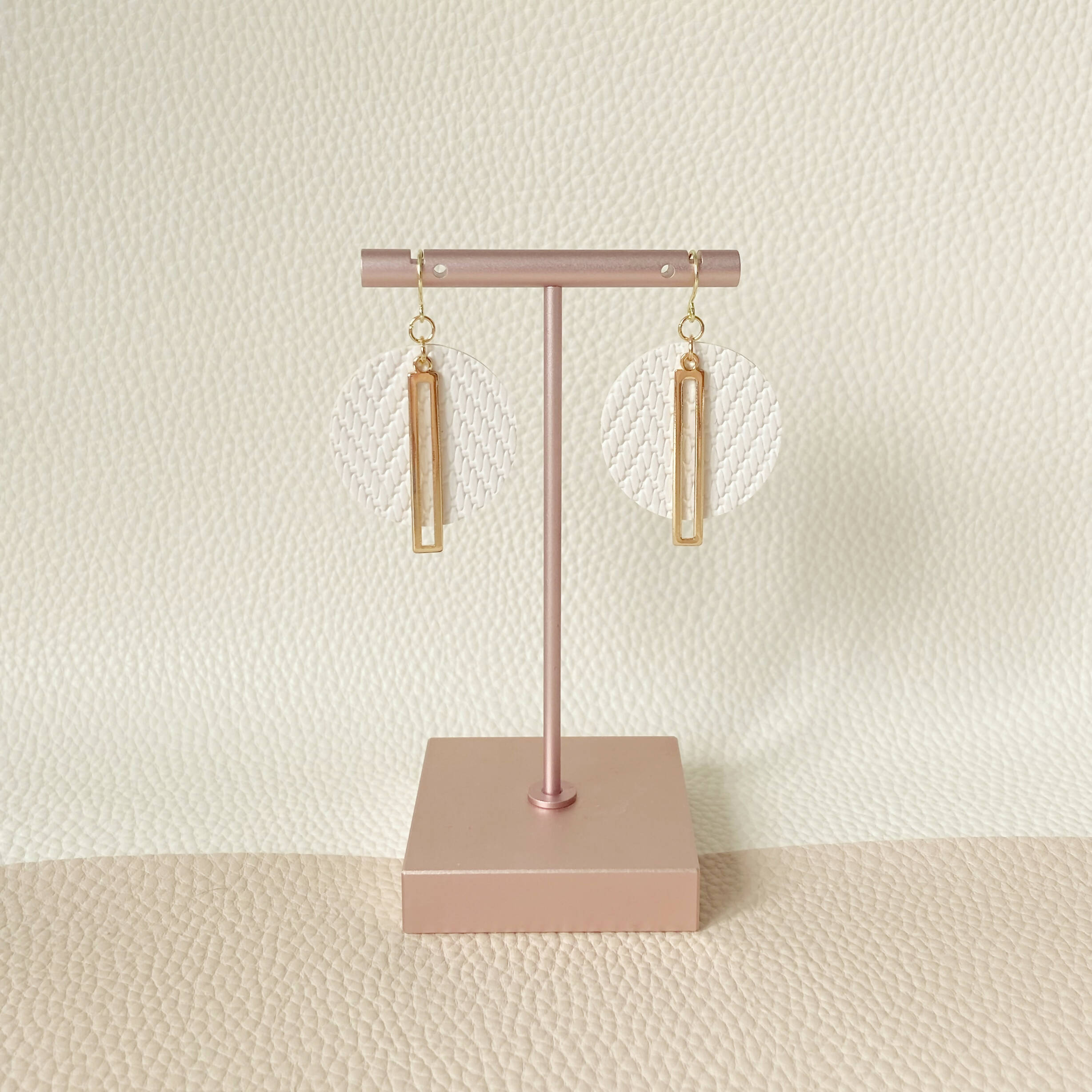 White Lantern Earrings
