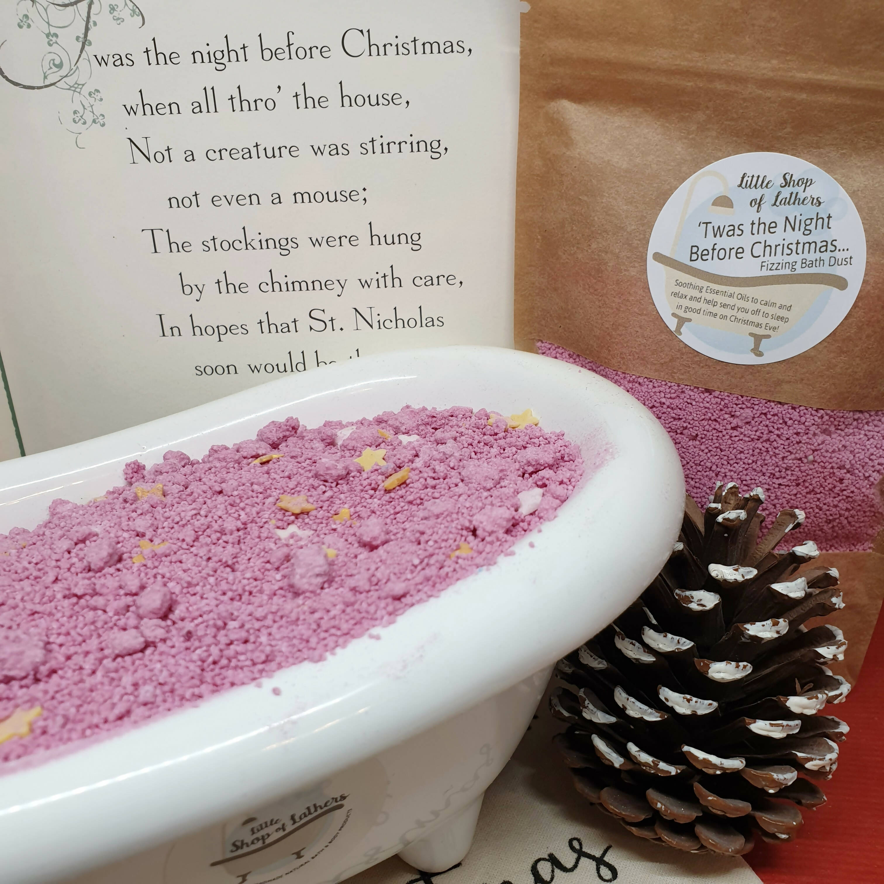 Twas The Night Before Christmas Fizzing Bath Dust