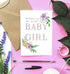 Baby Girl Card