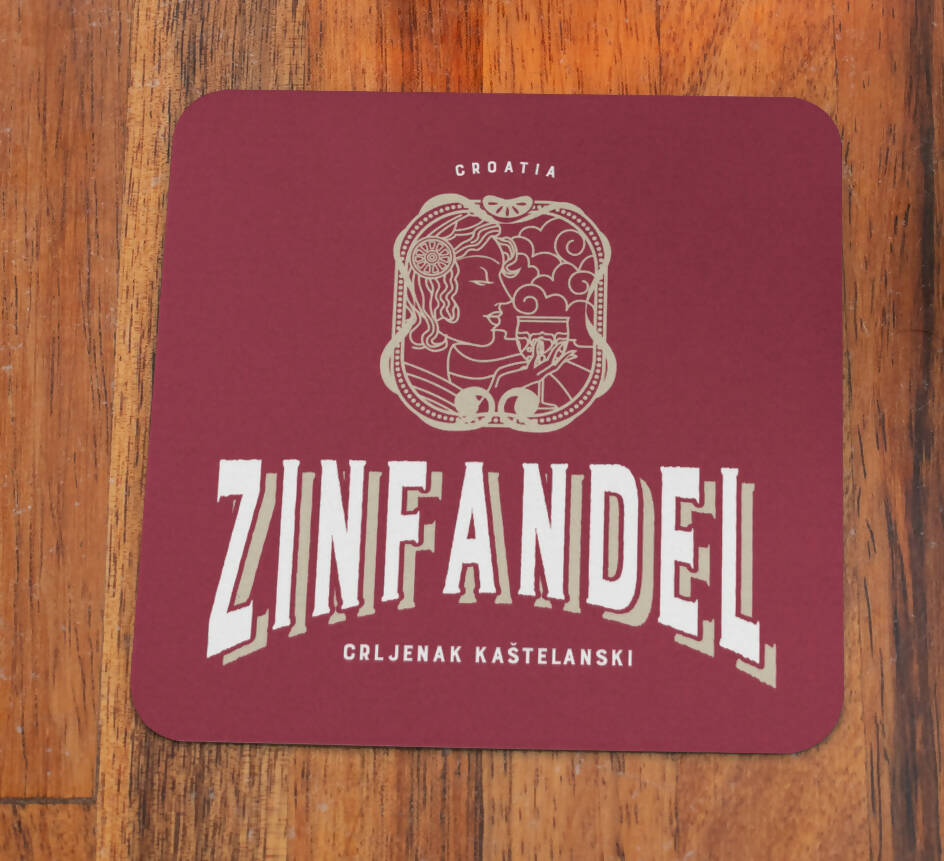 Stylish Red Wine Coasters Cabernet Sauvignon