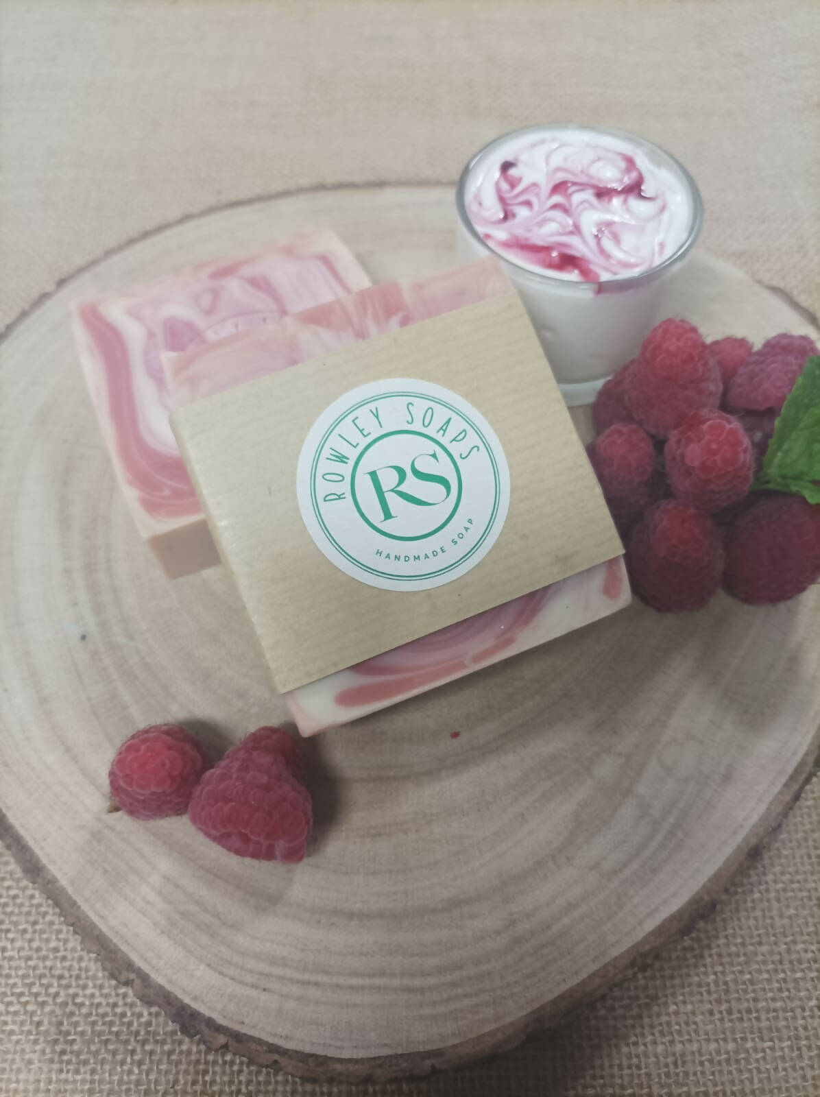 Raspberry Ripple Cold Processed Soap
