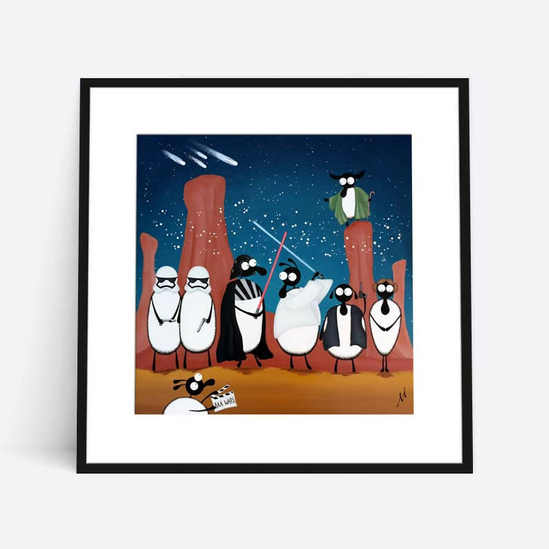 Baa Wars | Quirky Limited Edition Print | Art & Soul