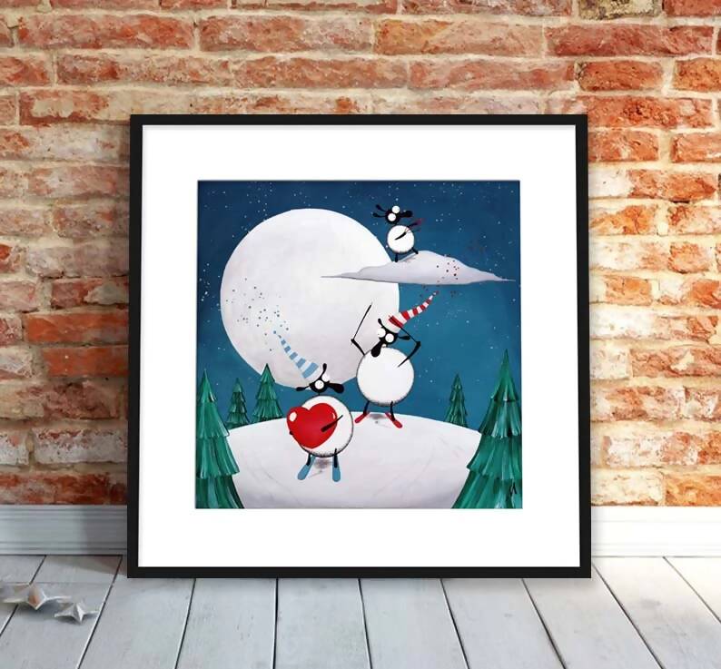 Ewe’ve Taken A Piste Of My Heart | Whimsical Sheep Art | Art & Soul