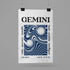 Gemini Zodiac Horoscope Star Sign Psychedelic - POSTCARD