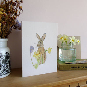 March hare Easter card