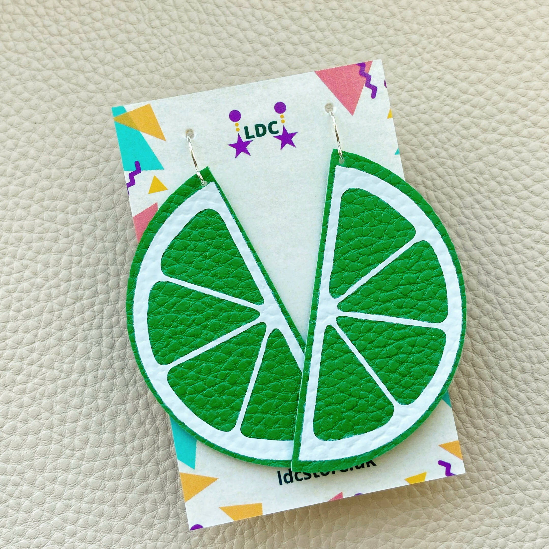 Lime Slice Earrings LRG