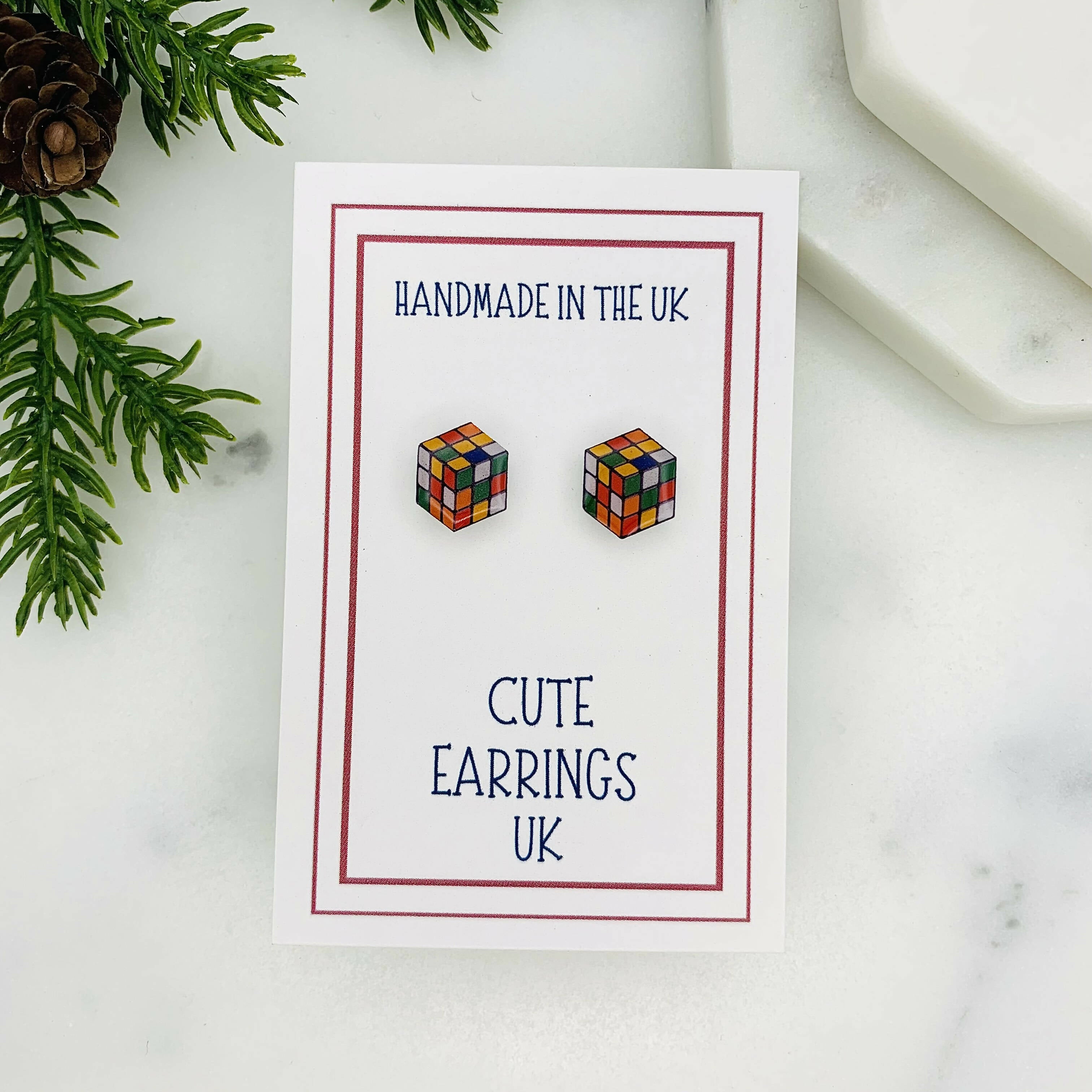 Reto Puzzle Game Stud Earrings