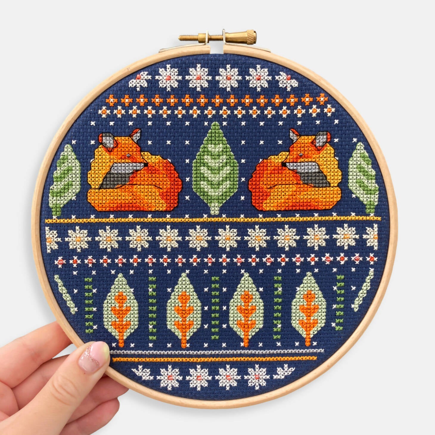 Winter Fox Christmas Cross Stitch Kit