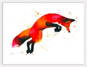 Fox Jumping (Juniper) Print
