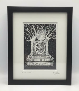 O Is For....Owl - Limited Edition Print by Jenny Davies
