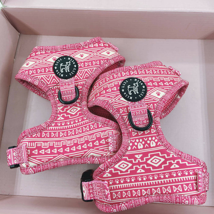 Aztec (Pink) Dog Harness