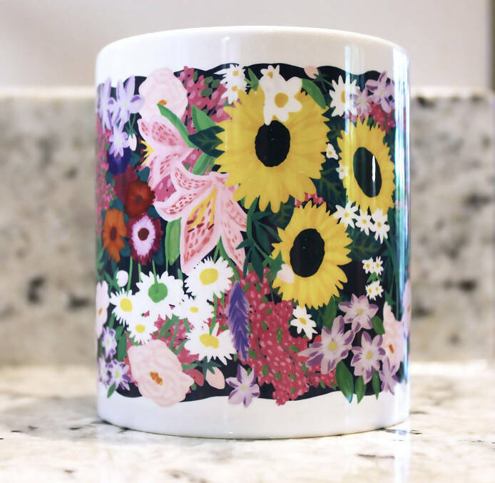 Summer In Bloom Print Mug