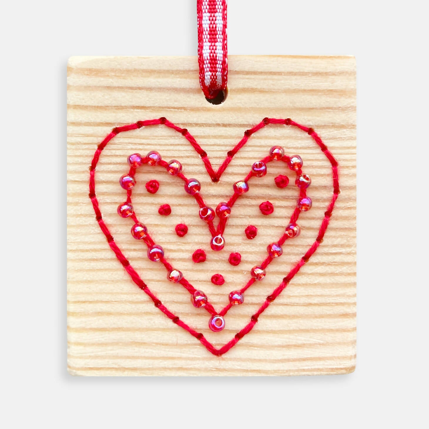 Heart Wooden Embroidery Kit