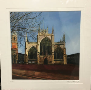 ‘Hull Minster’ Giclee print 12 x 12" in a 16 x 16" mount with v groove