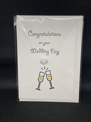 Congratulations on your wedding day - Pom Pom greeting card