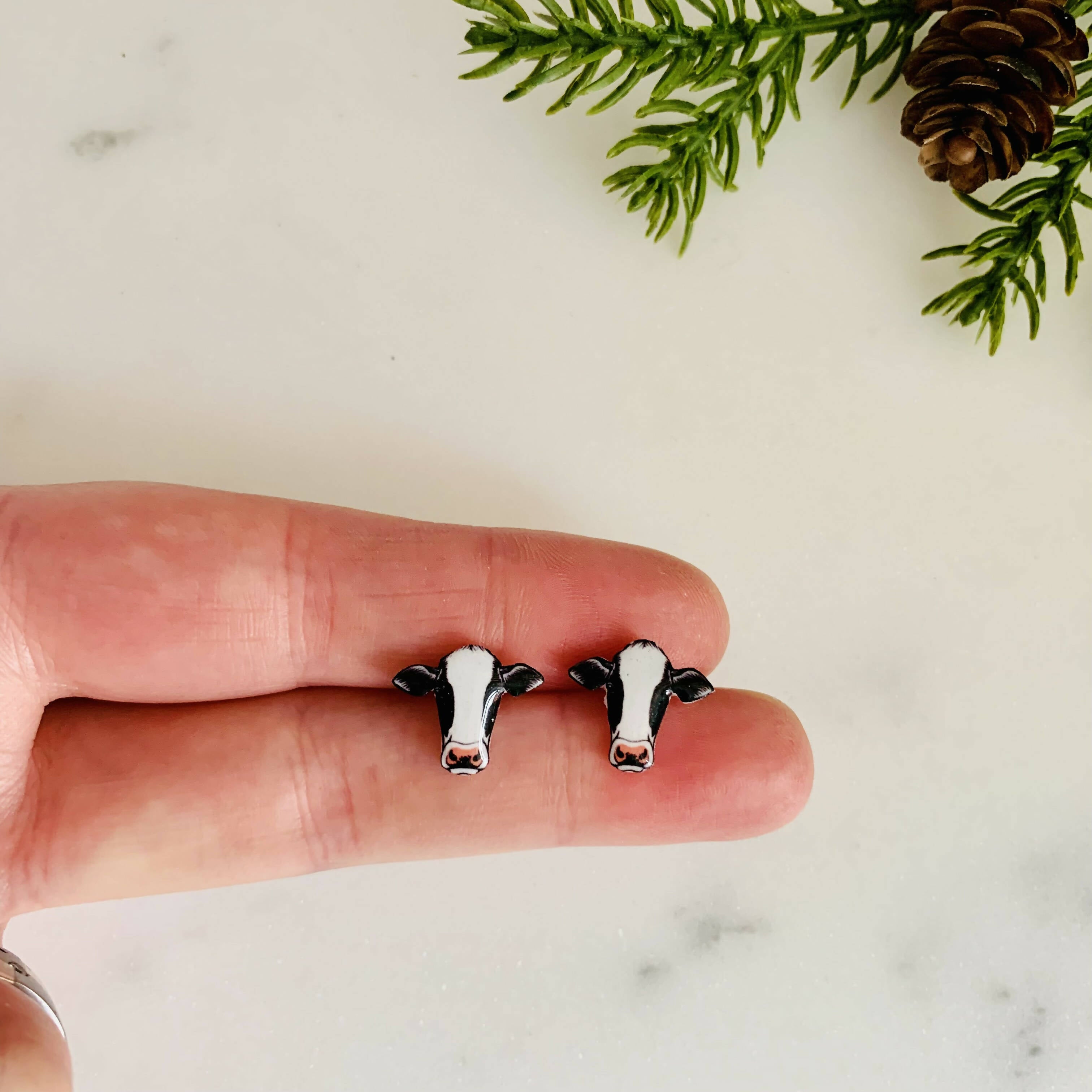 Cow Stud Earrings