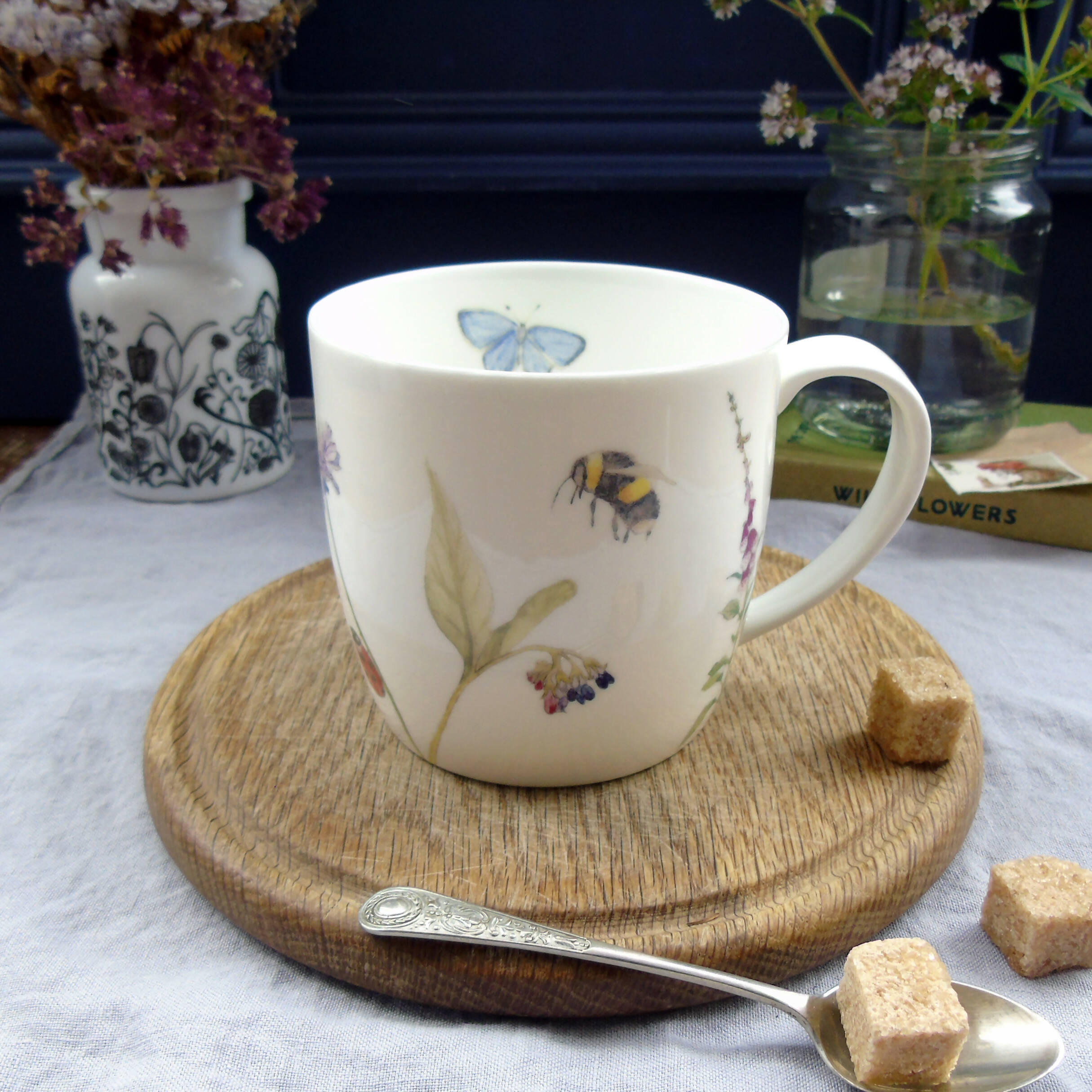 Wildflowers Bone China Mug