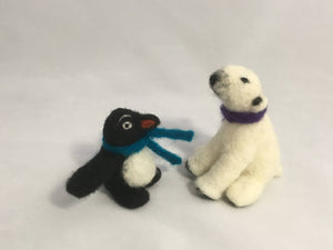 Polar pals needle felting kit