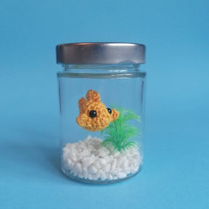 Fish in a Jar, White Pebbles