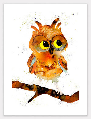 Baby Owl (Twit) Print