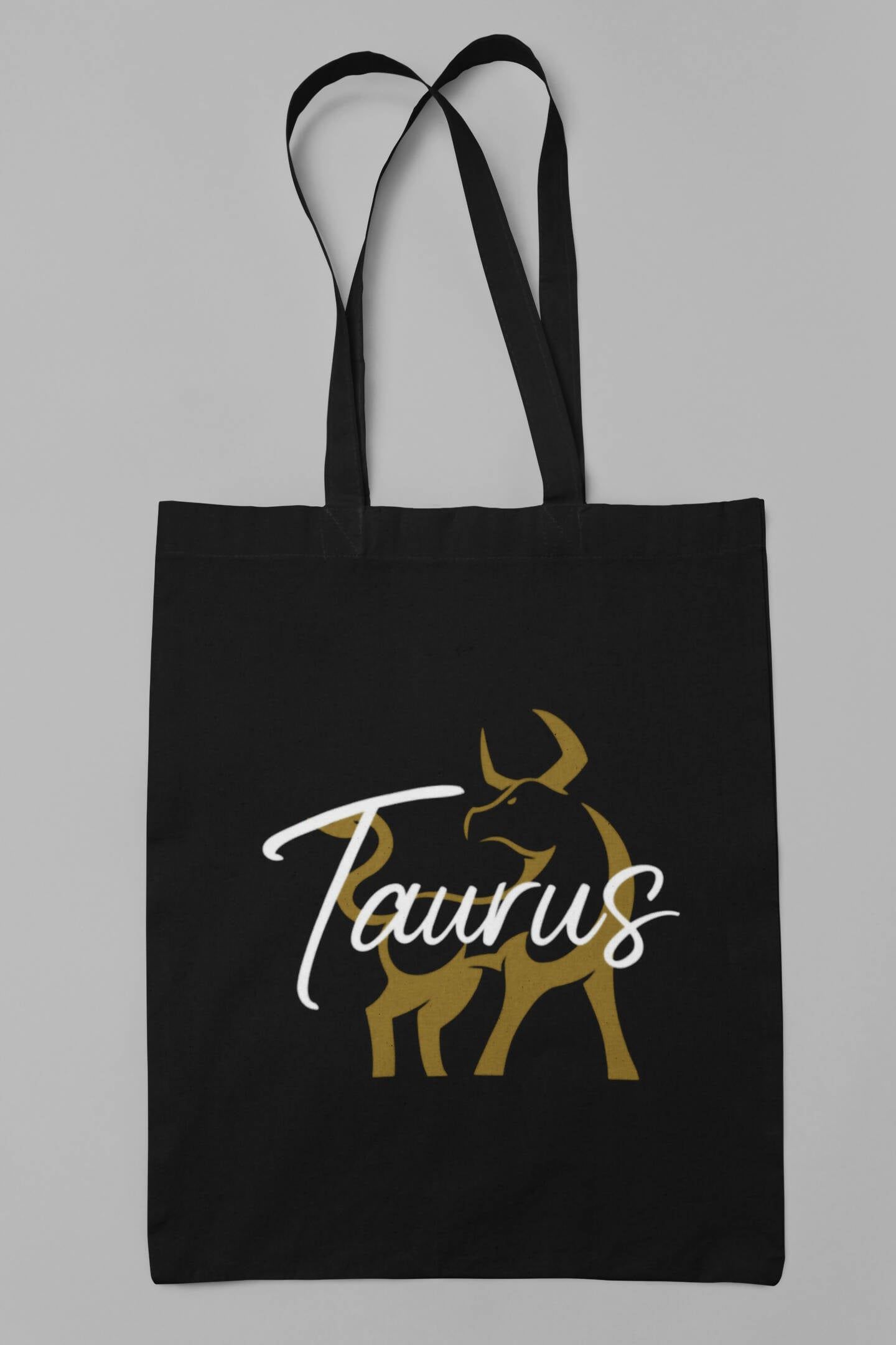 Taurus Gold Symbol Tote Bag with Avocado Design