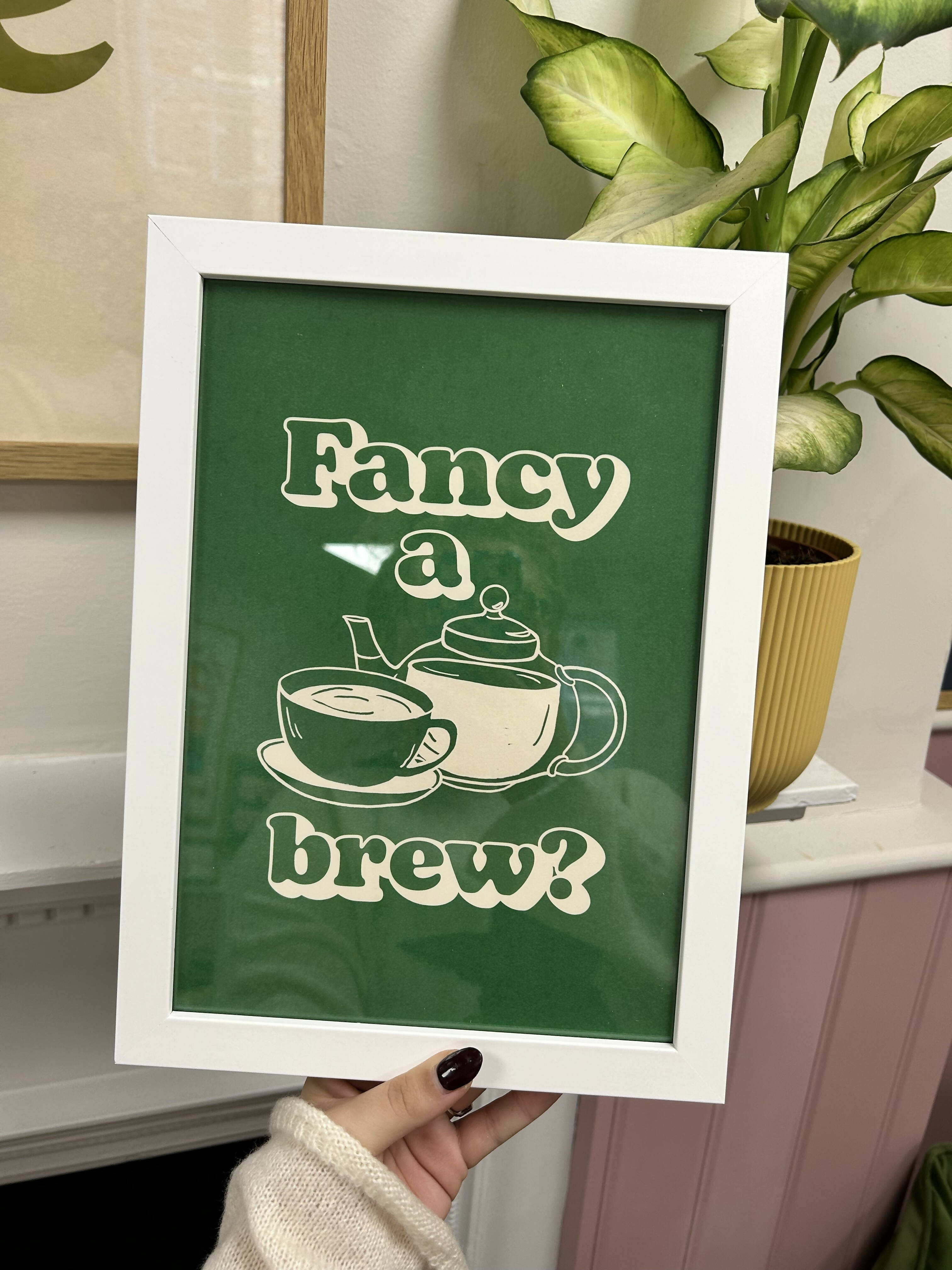 FRAMED Fancy a brew? Print