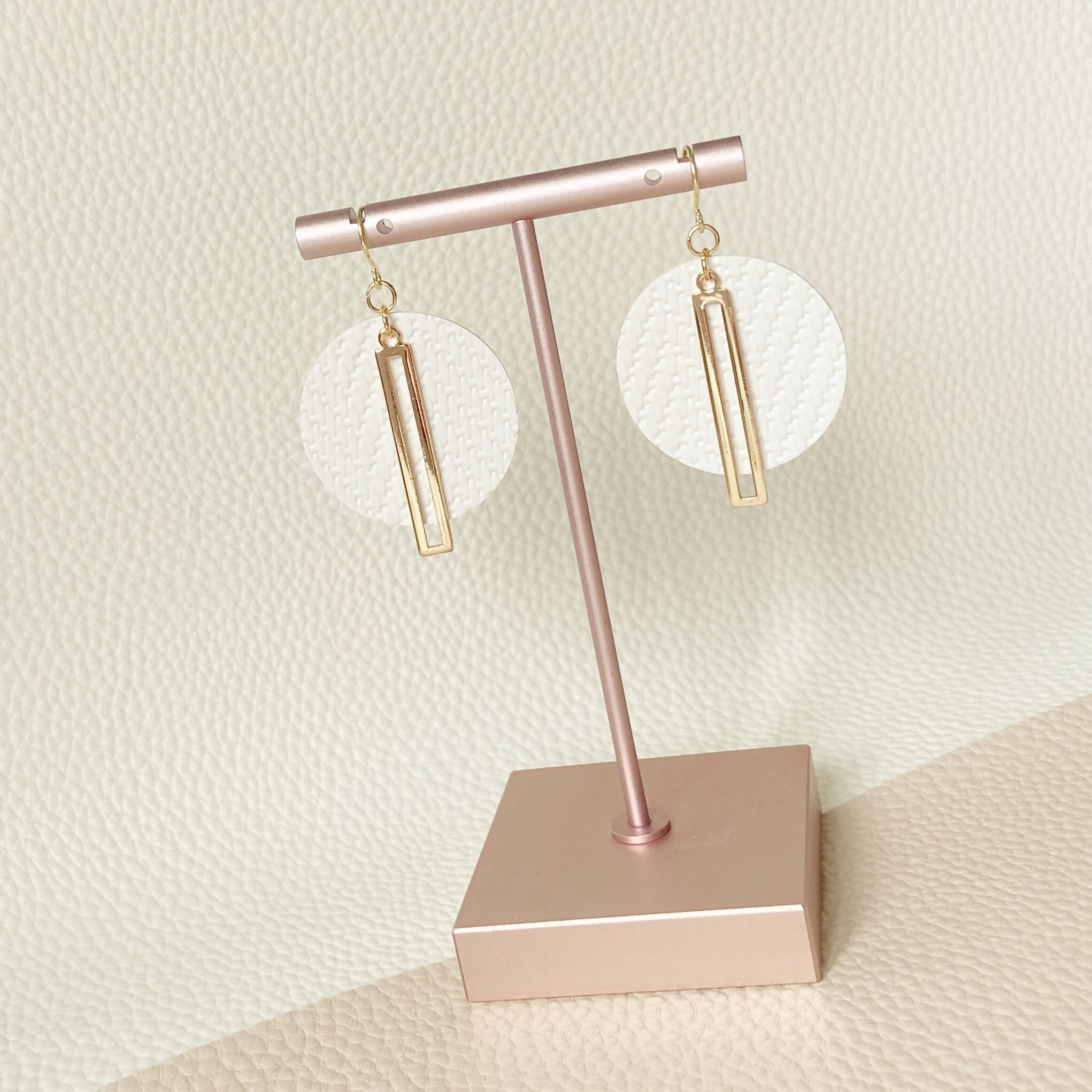 White Lantern Earrings
