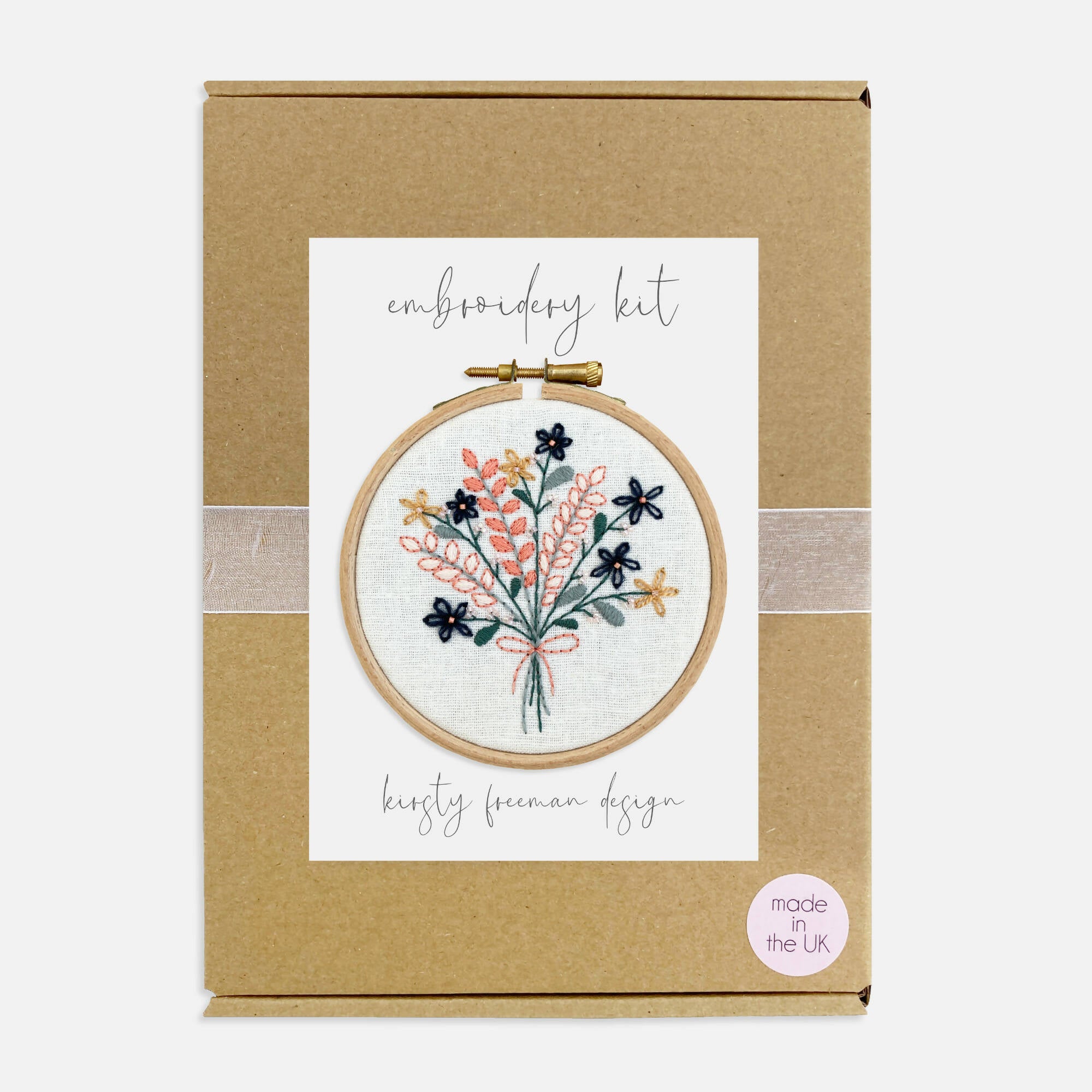 Floral Bouquet Embroidery Kit | Complete Craft Set | Art & Soul