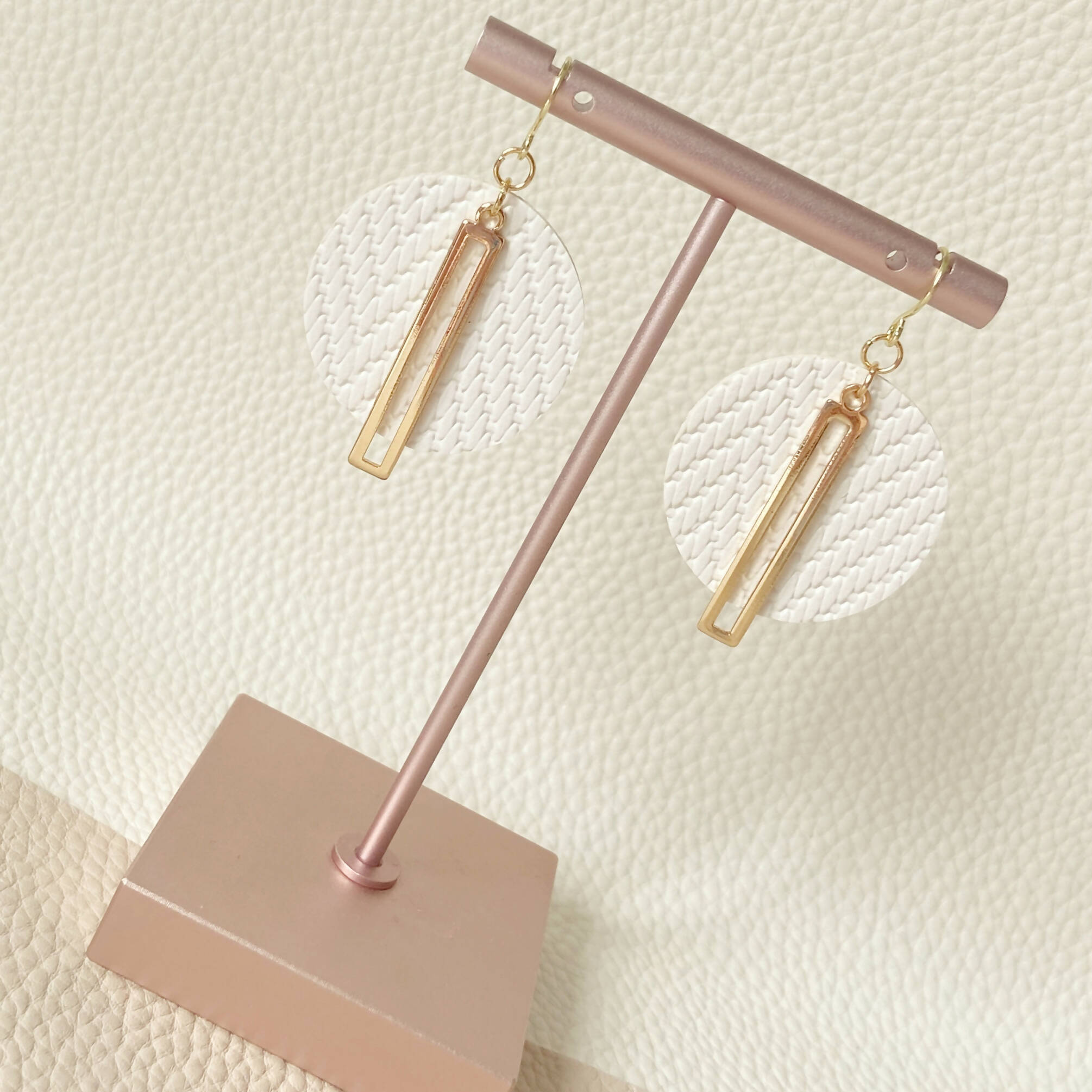 White Lantern Earrings