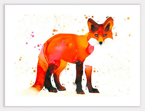 Fox Standing (Kit) Print