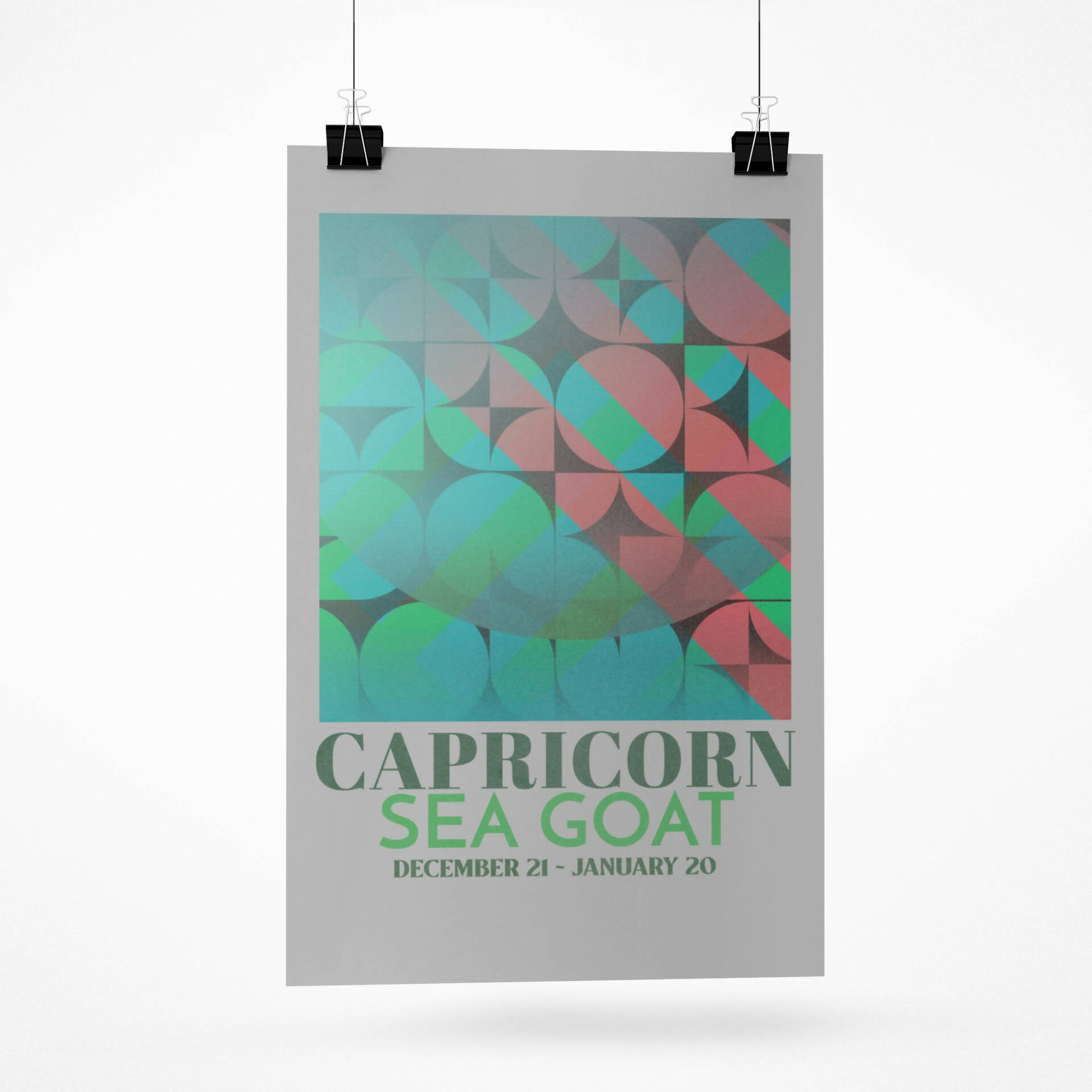 Capricorn Zodiac Horoscope Star Sign Avant Garde - POSTCARD