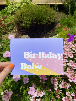 Birthday babe card