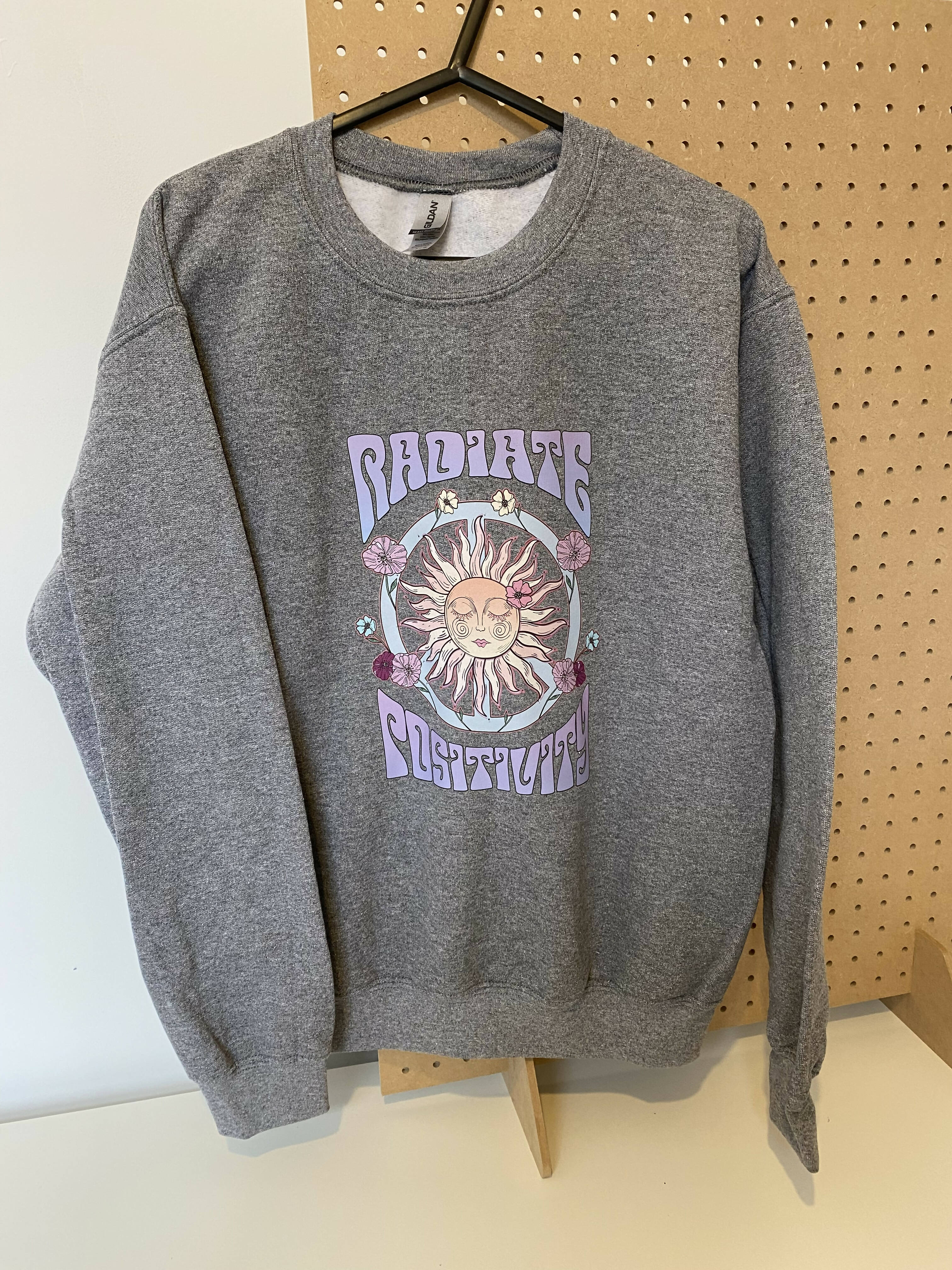 Radiate positivity grey sweatshirt