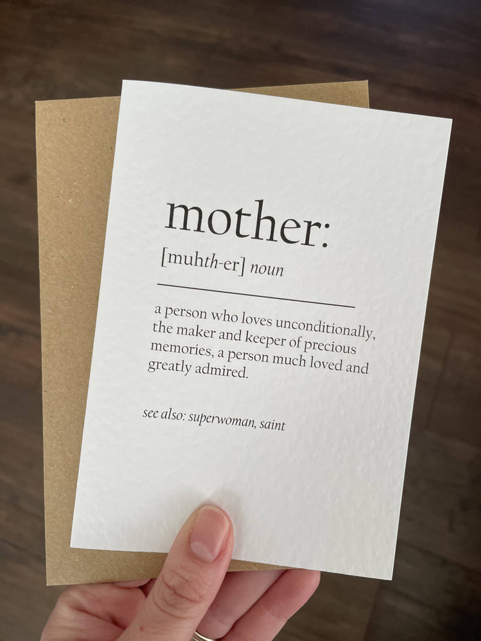 Mother Definition card