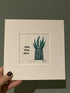 Aloe, Aloe, Aloe: Original Linocut Print