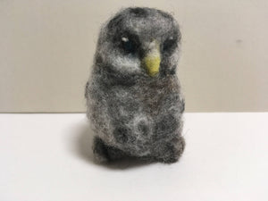 Needle felted owlet
