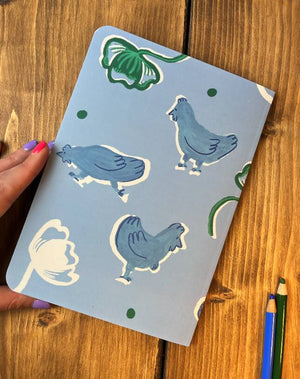 Cheeky Chickens - A5 Blank inside (60 pages)