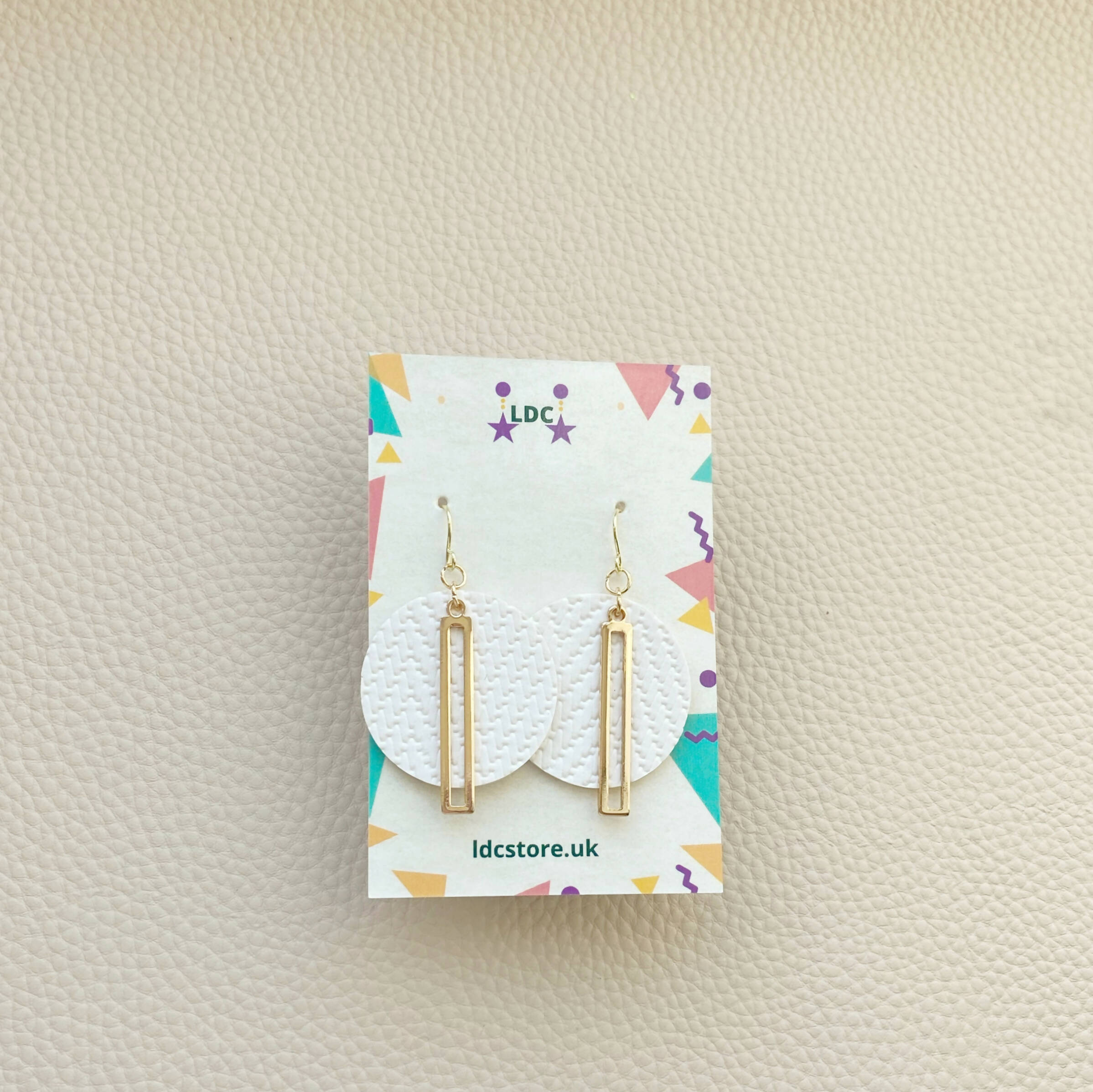 White Lantern Earrings