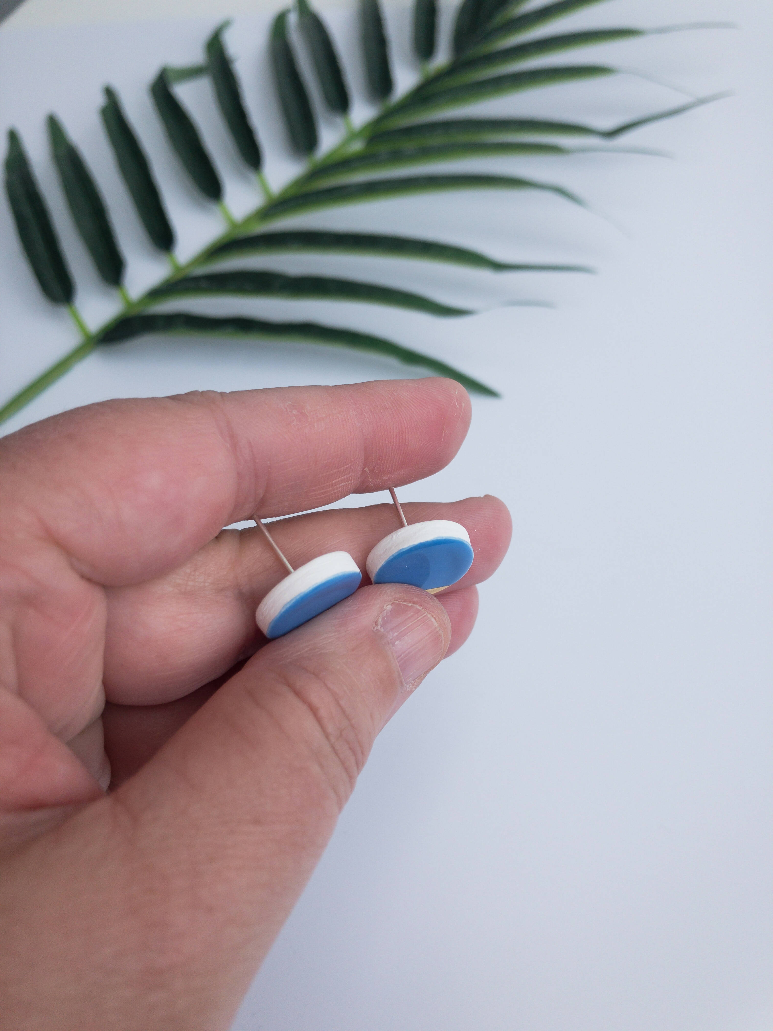 Carolina Blue Studs for Elegant Everyday Wear | Art & Soul