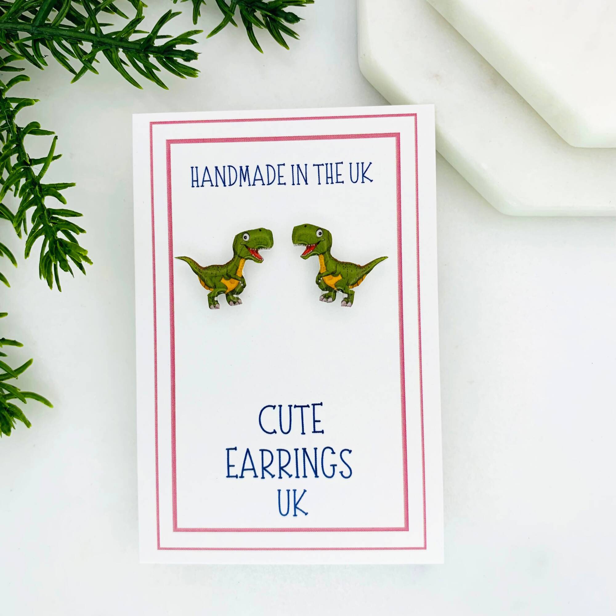 T-Rex Tyrannosaurus Dinosaur Stud Earrings