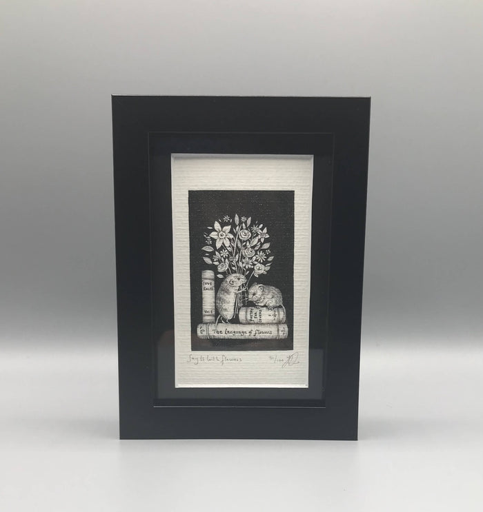 Say It WIth Flowers - Framed Limited Edition print by Jenny Davies