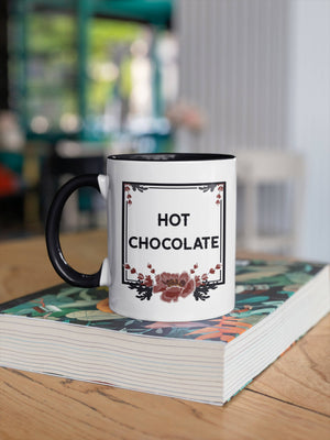 11oz Floral Hot Chocolate Mug & Coaster Set