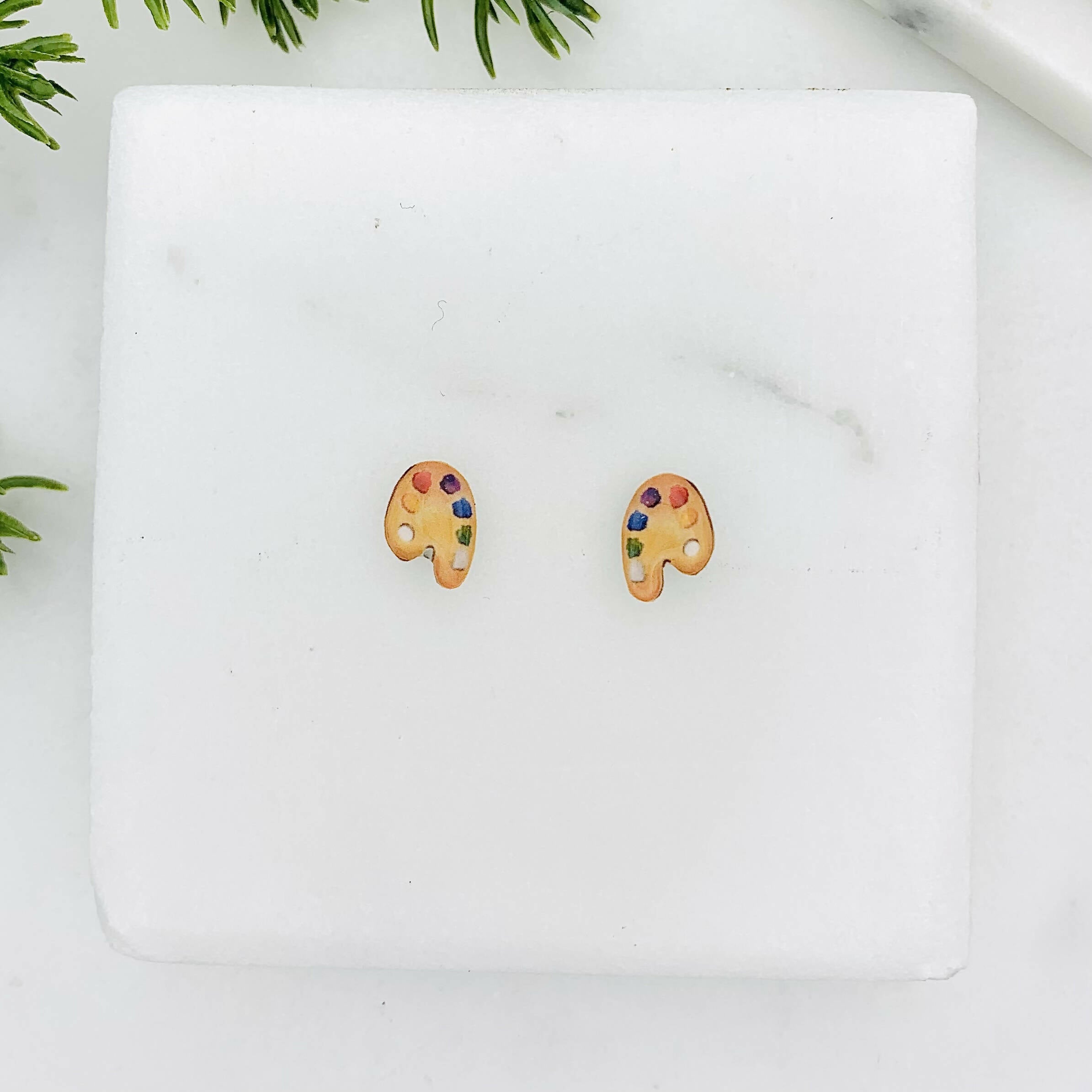 Artist Palette Stud Earrings