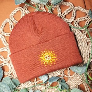 Embroidered Sun Beanies