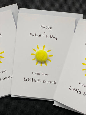 Father's Day Daddy's Sunshine - Pom Pom greeting card