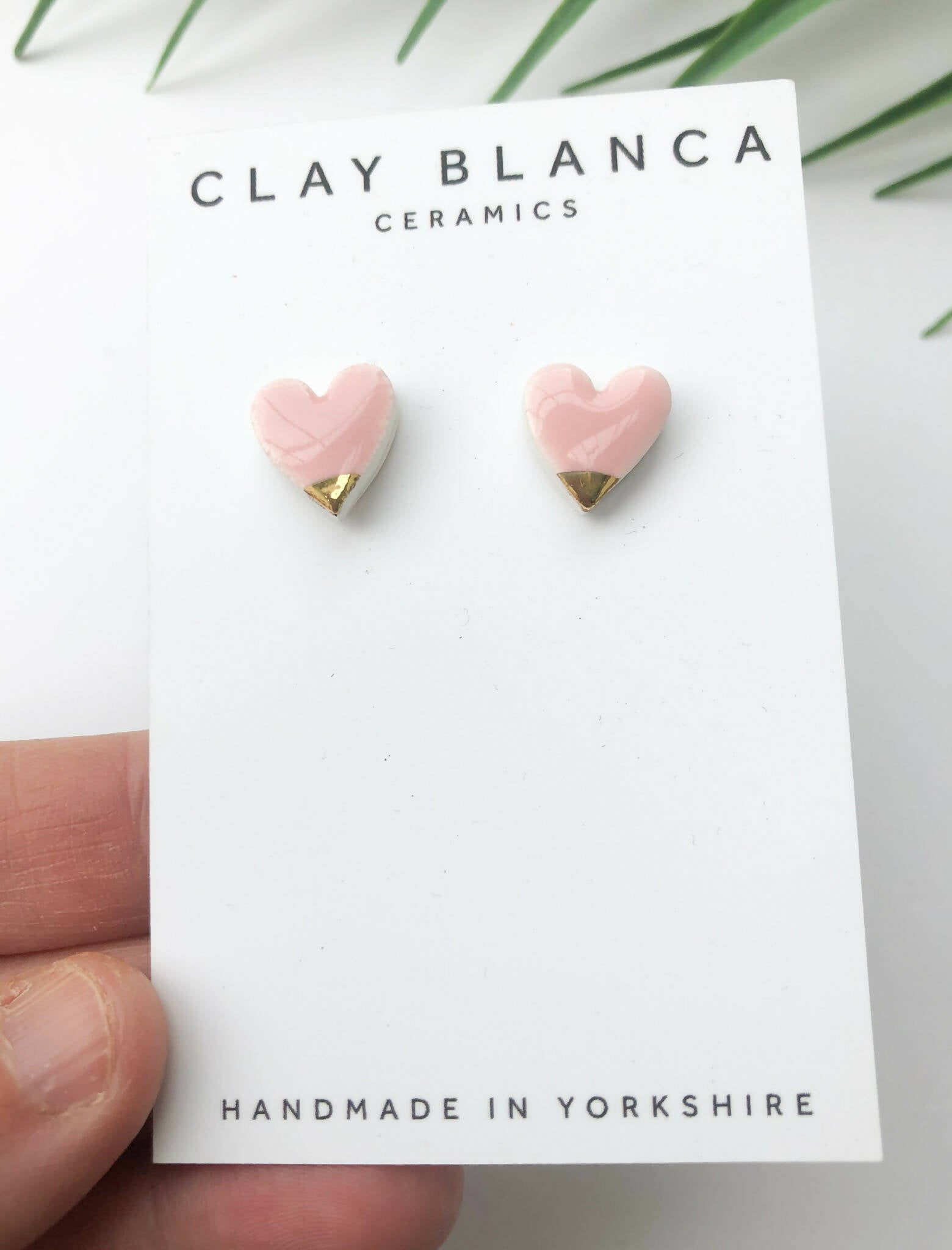 Baby Pink Heart studs