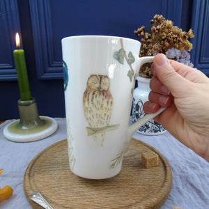 tall cone tawny owl mug