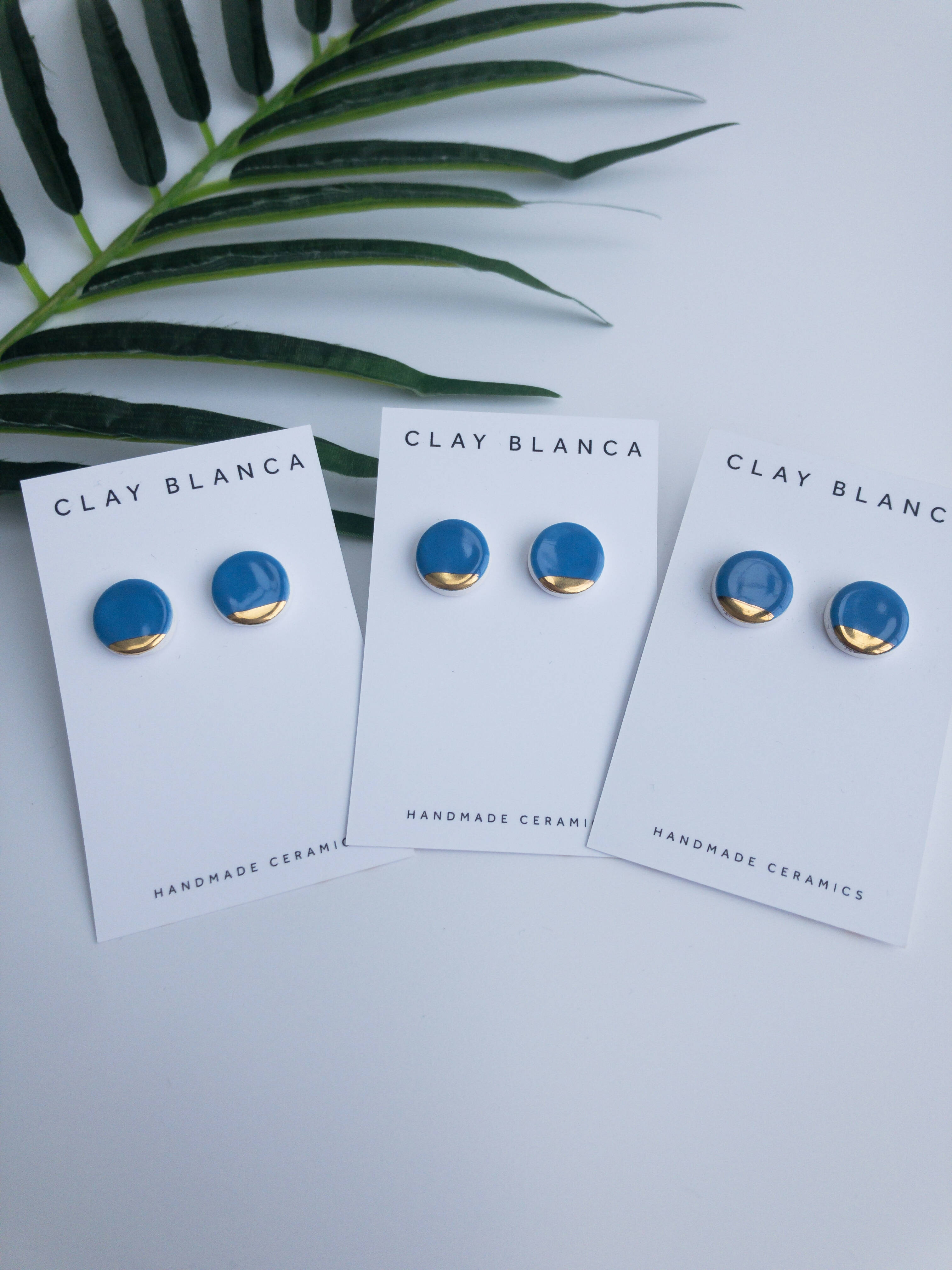 Carolina Blue Studs for Elegant Everyday Wear | Art & Soul